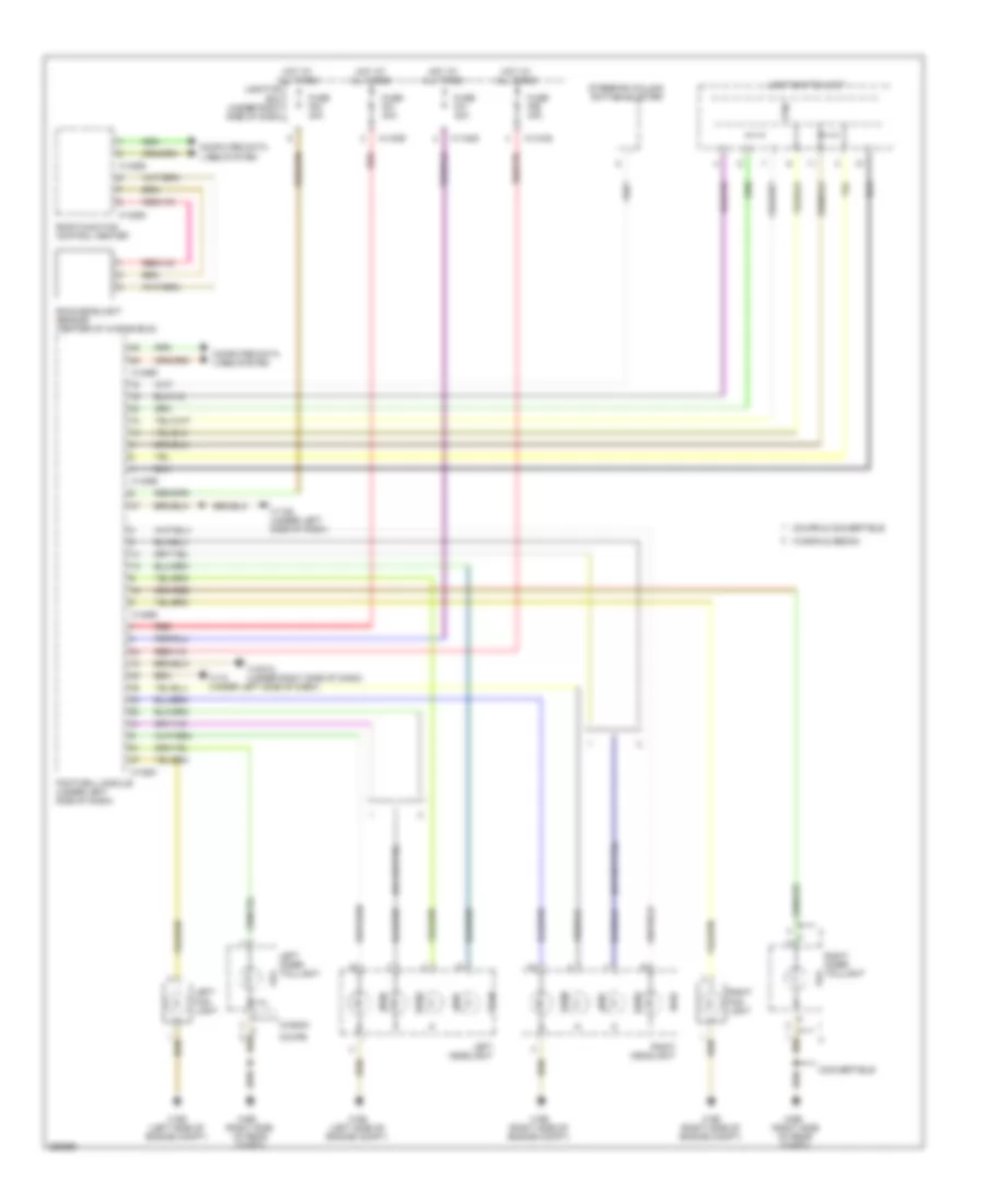 Headlamps Wiring Diagram without Xenon Lamps for BMW 328xi 2008