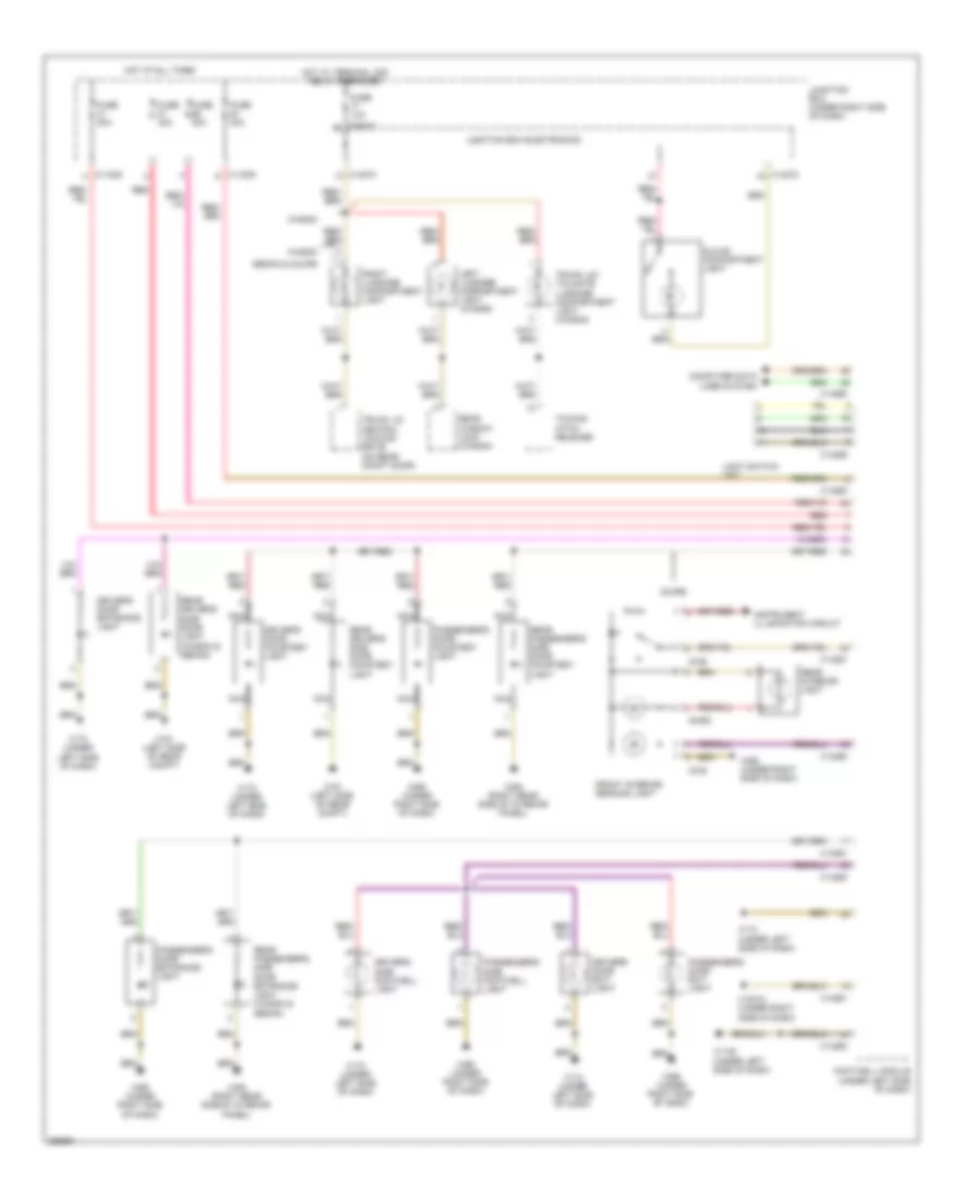 Courtesy Lamps Wiring Diagram without Roof Function Center for BMW 328xi 2008