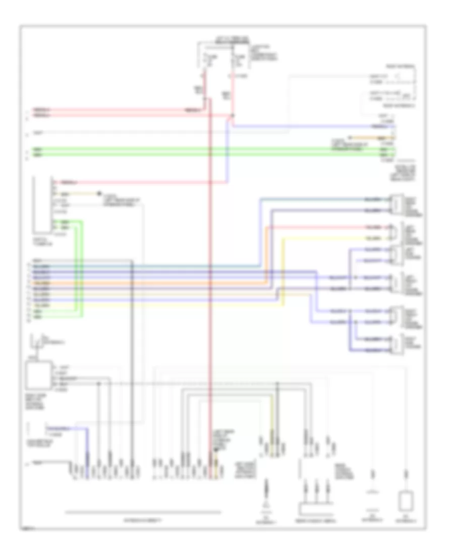 Navigation Wiring Diagram Convertible without Car Information Computer Base Radio 2 of 2 for BMW 328xi 2008