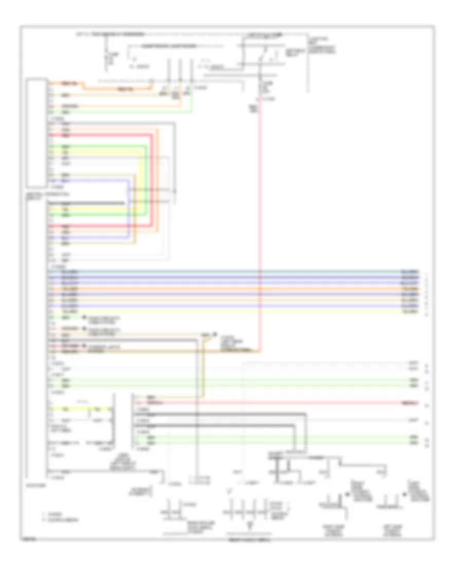 Navigation Wiring Diagram Except Convertible without Car Information Computer Base Radio 1 of 2 for BMW 328xi 2008