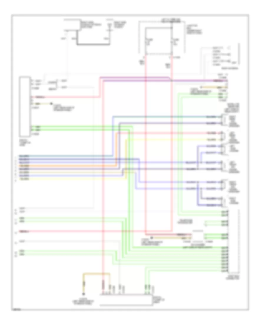 Navigation Wiring Diagram Except Convertible without Car Information Computer Base Radio 2 of 2 for BMW 328xi 2008