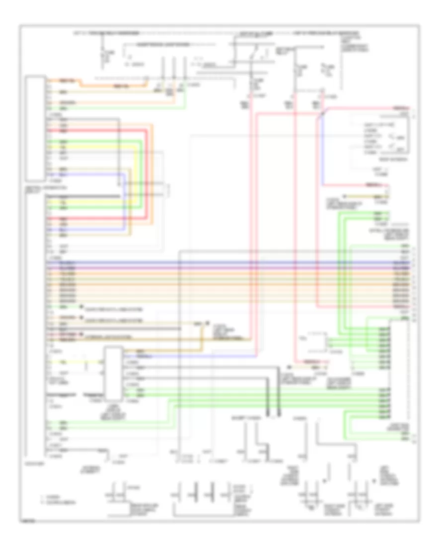 Navigation Wiring Diagram Except Convertible without Car Information Computer Hifi Radio 1 of 2 for BMW 328xi 2008