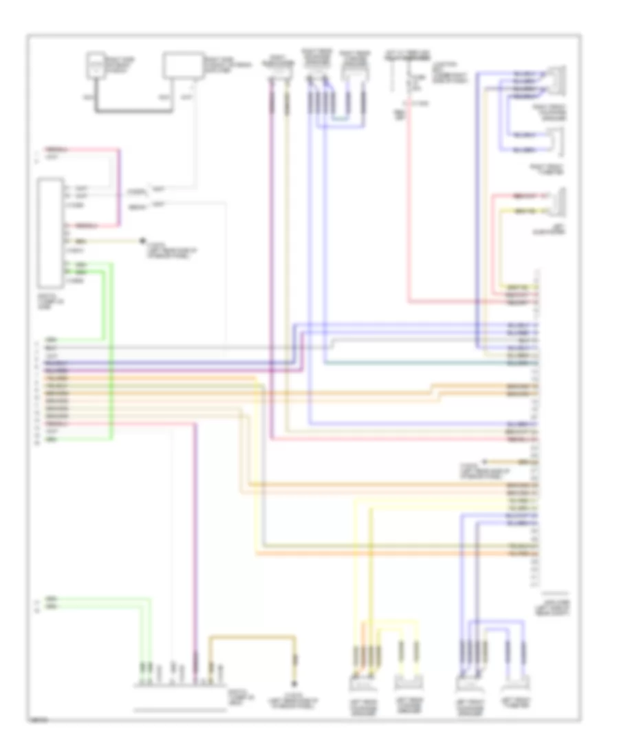 Navigation Wiring Diagram Except Convertible without Car Information Computer Hifi Radio 2 of 2 for BMW 328xi 2008