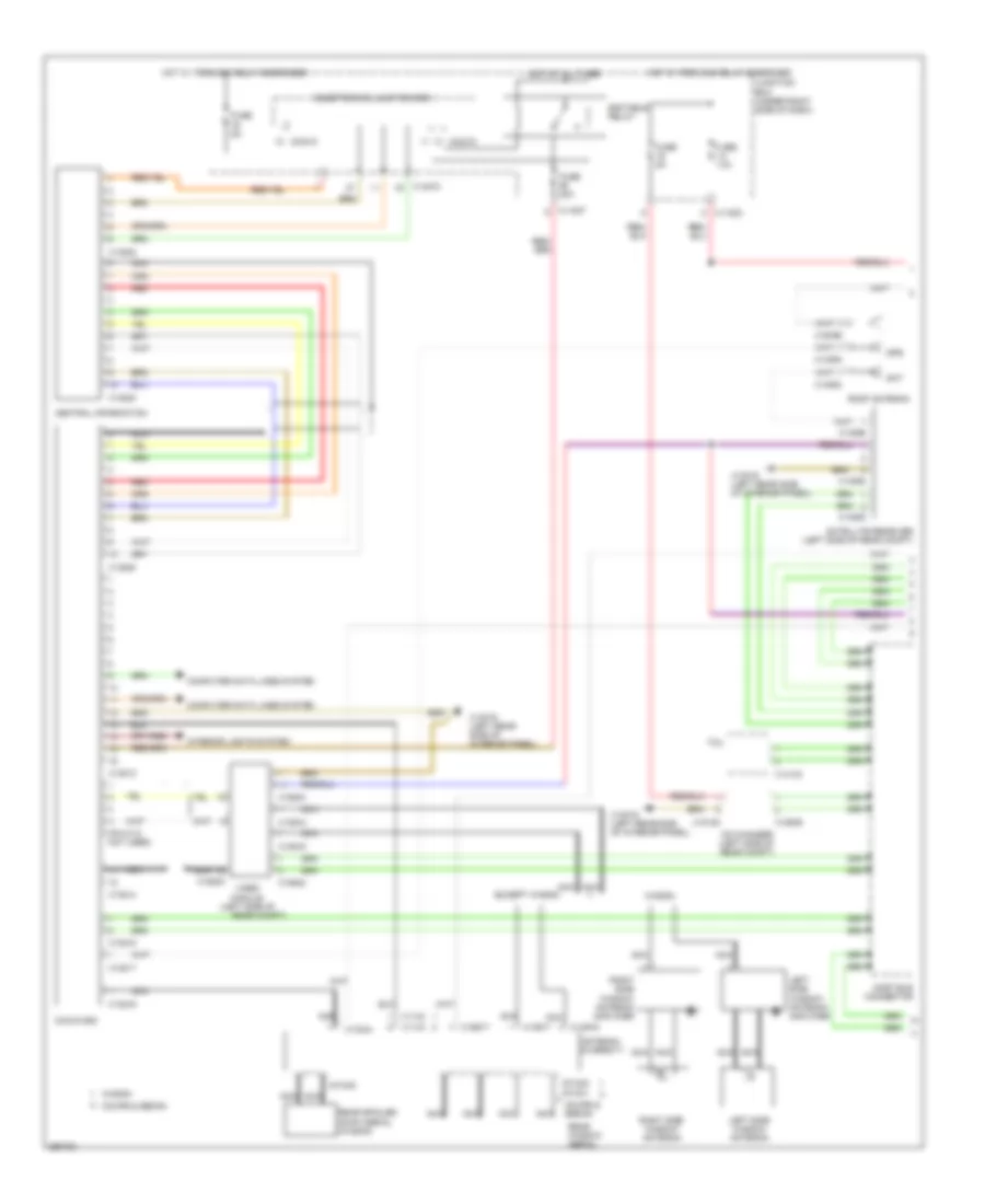 Navigation Wiring Diagram Except Convertible without Car Information Computer Top Hifi Radio 1 of 2 for BMW 328xi 2008