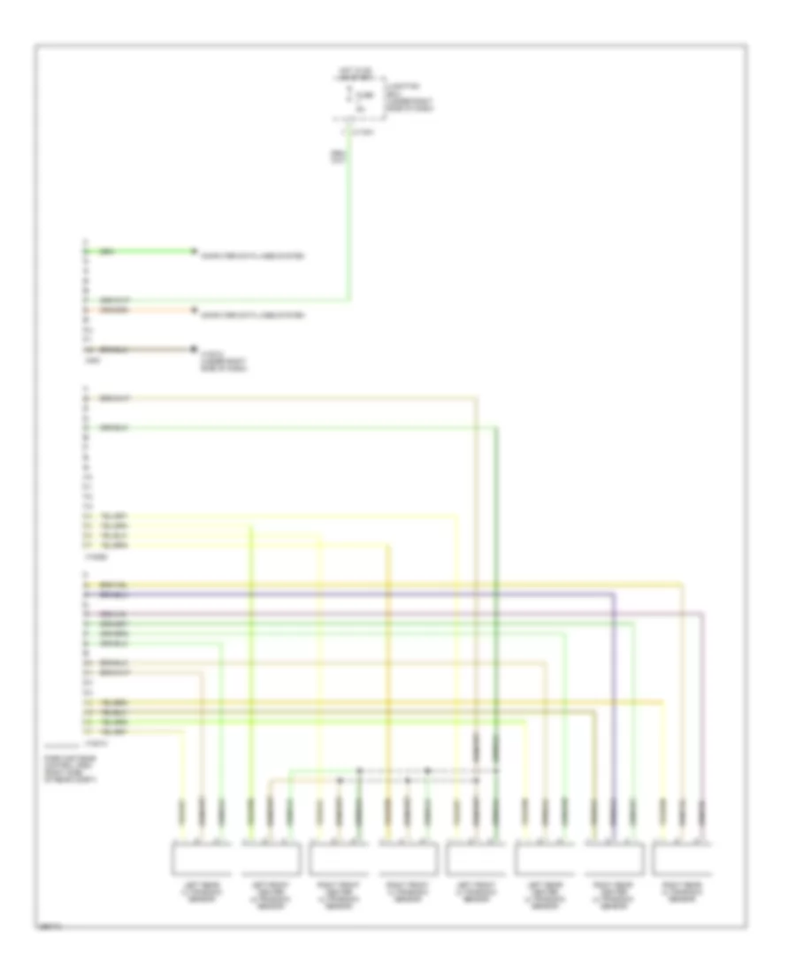 Parking Assistant Wiring Diagram for BMW 328xi 2008