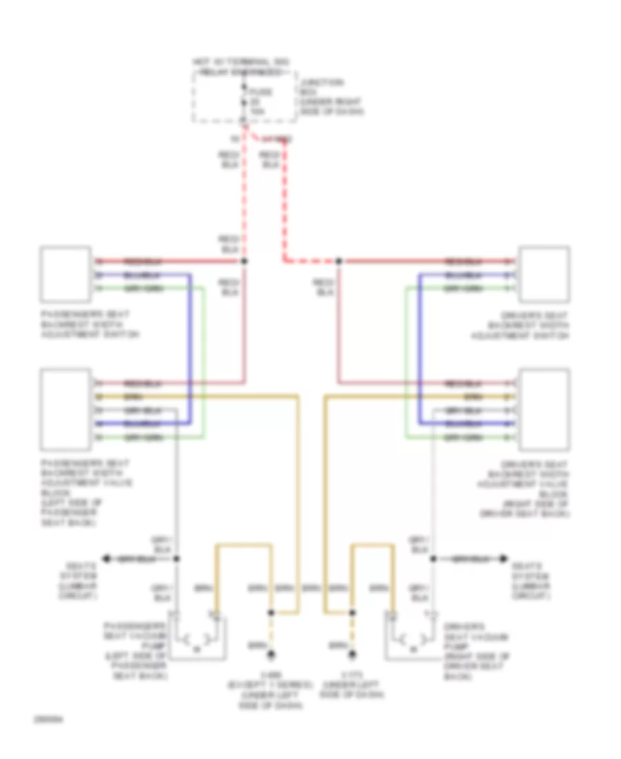 Sport Seats Wiring Diagram for BMW 328xi 2008