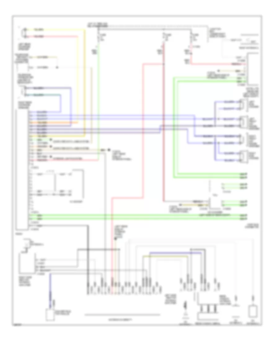 Radio Wiring Diagram Convertible with Base Radio for BMW 328xi 2008