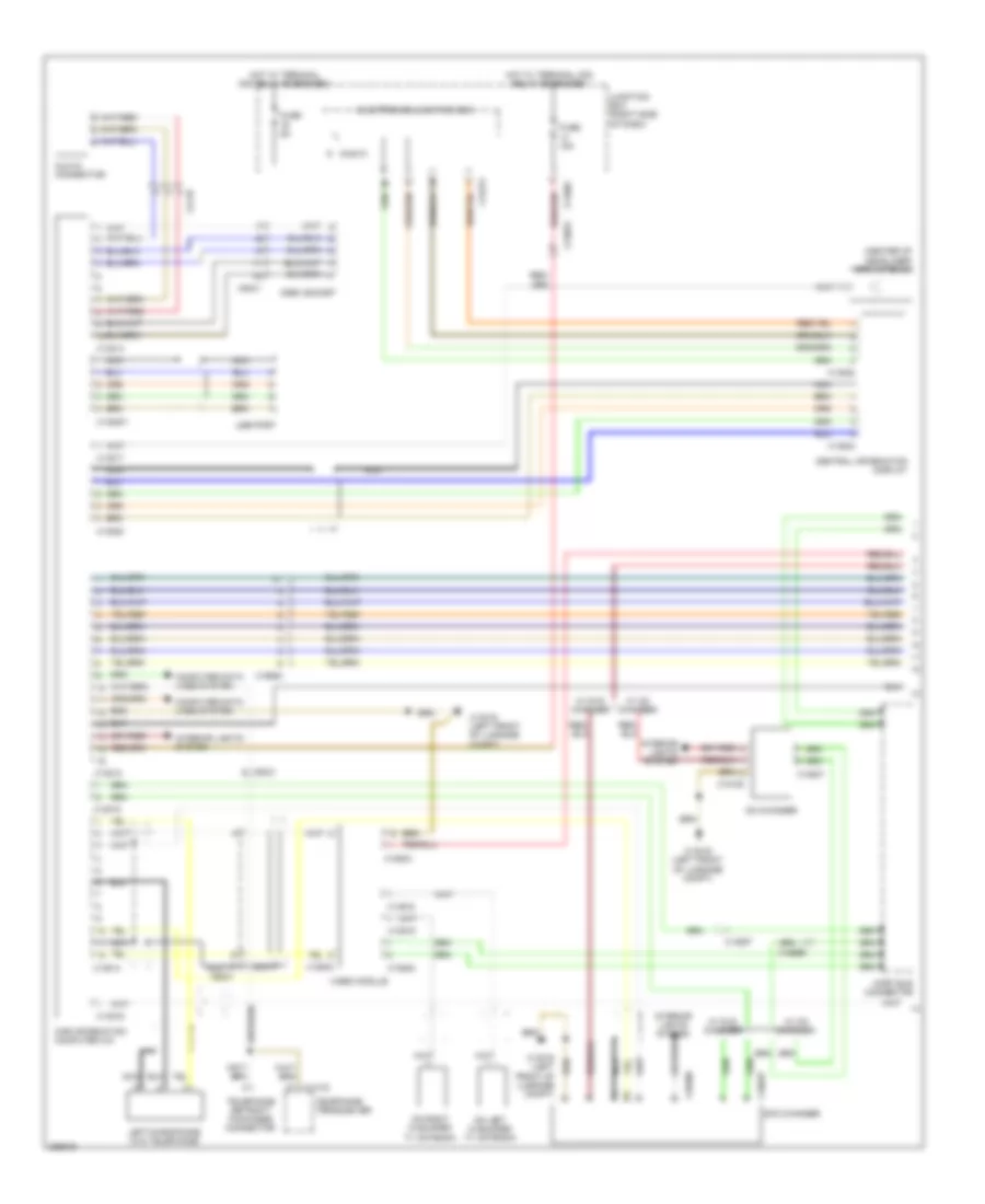 Premium Radio Wiring Diagram, with CIC without Amplifier (1 of 2) for BMW Z4 35is 2012