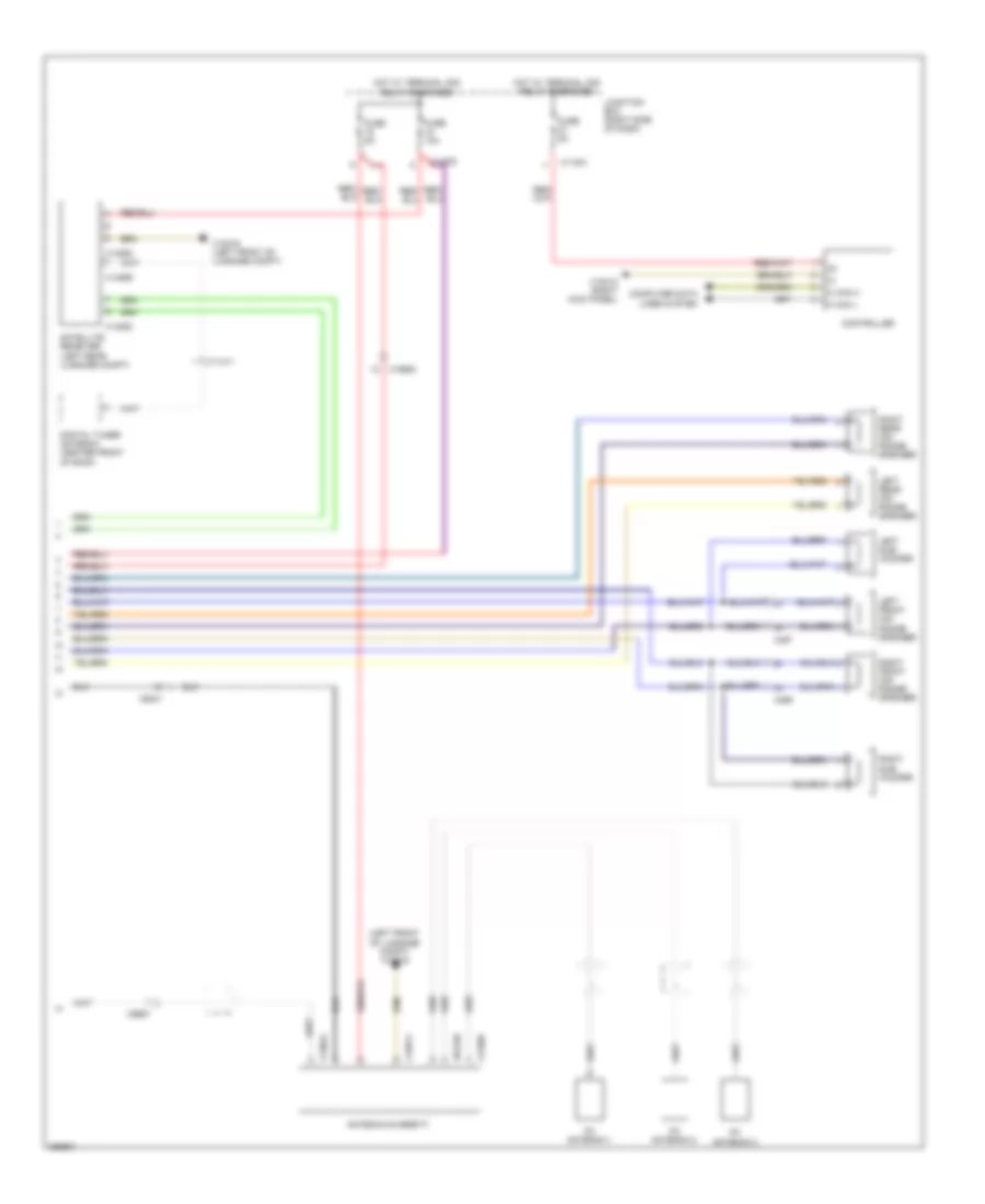 Premium Radio Wiring Diagram, with CIC without Amplifier (2 of 2) for BMW Z4 35is 2012