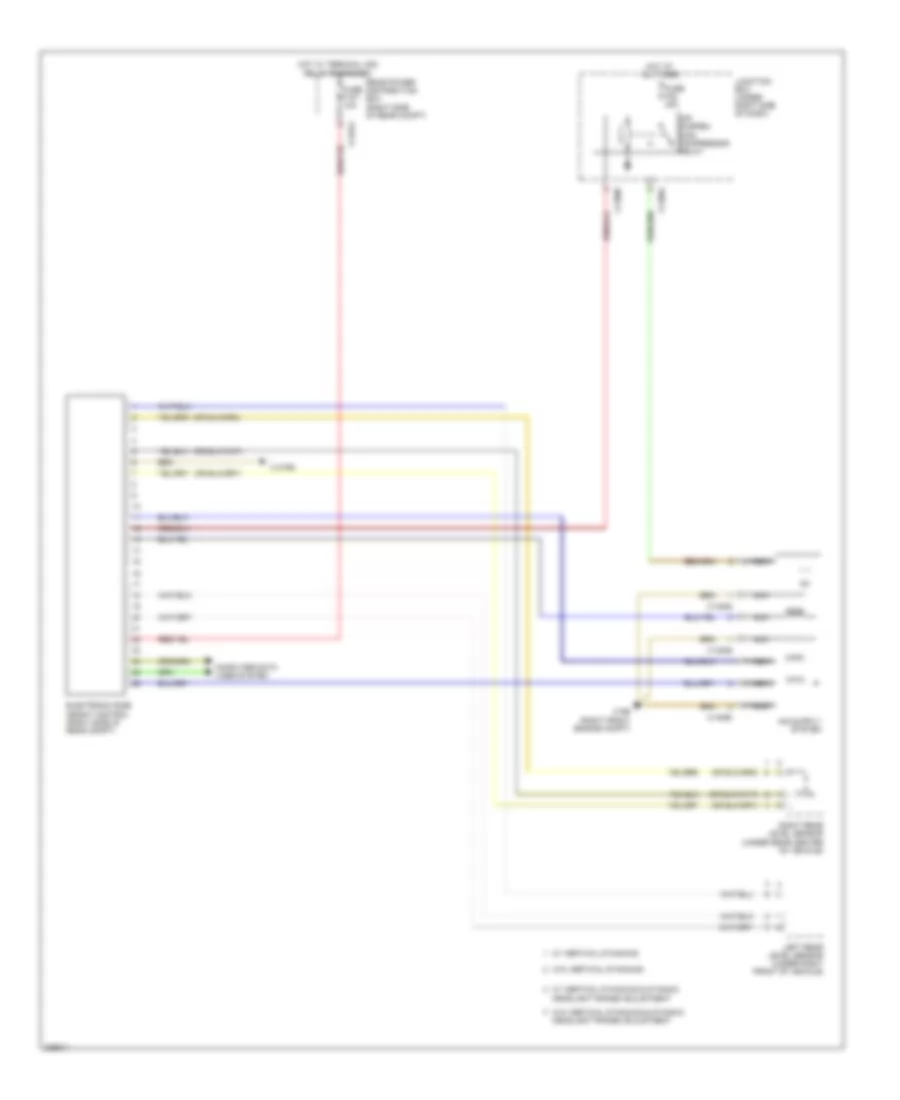 Air Suspension Wiring Diagram for BMW X5 M 2010