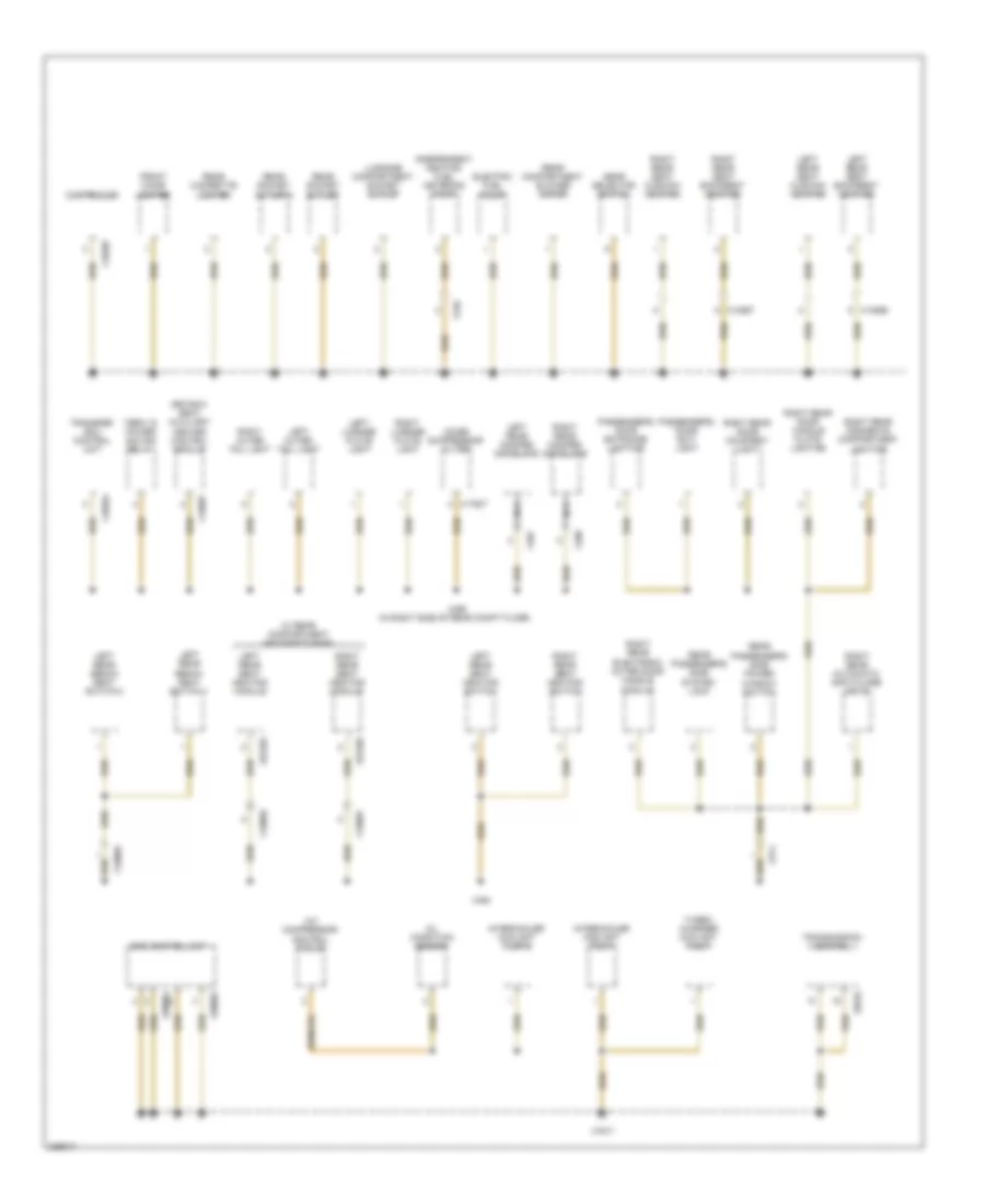 Ground Distribution Wiring Diagram (5 of 5) for BMW X5 M 2010
