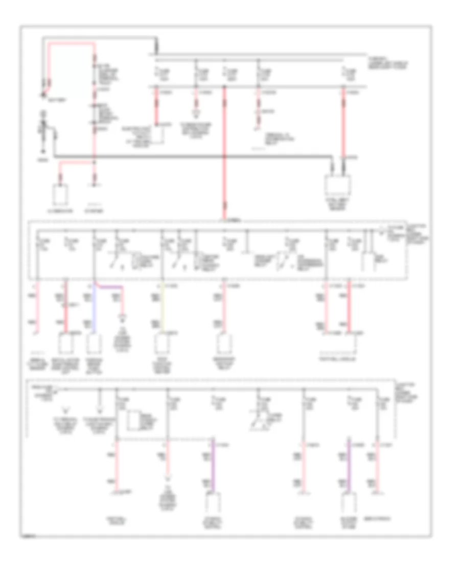 Power Distribution Wiring Diagram 1 of 5 for BMW X5 M 2010