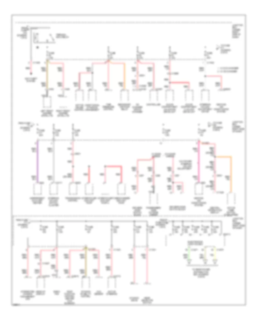 Power Distribution Wiring Diagram (2 of 5) for BMW X5 M 2010