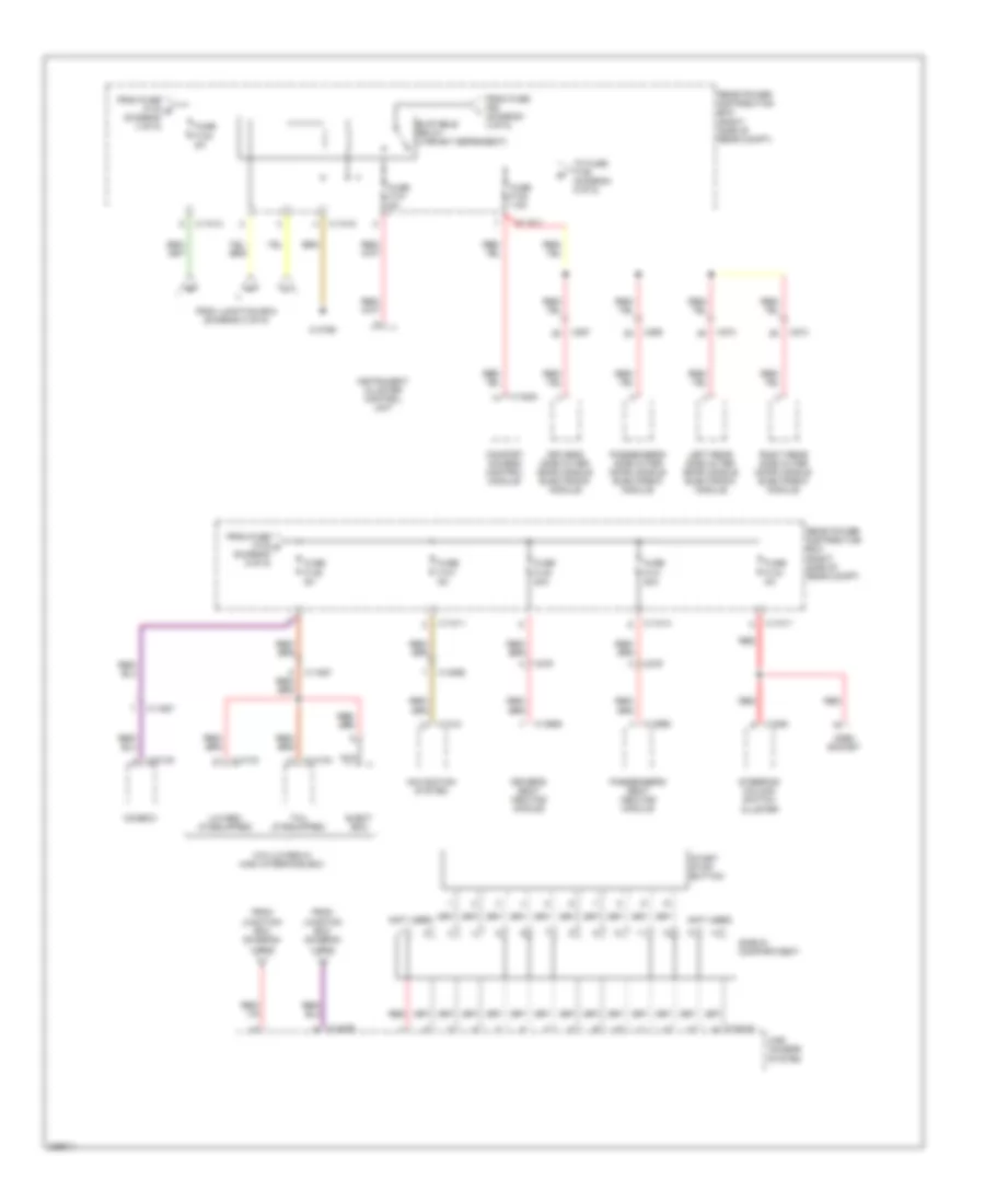 Power Distribution Wiring Diagram (5 of 5) for BMW X5 M 2010