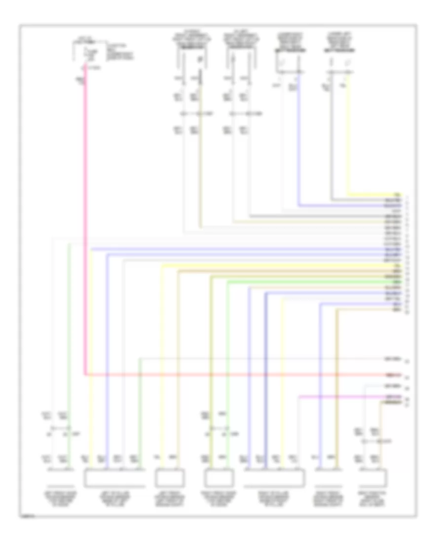 Supplemental Restraints Wiring Diagram (2 of 3) for BMW X5 M 2010