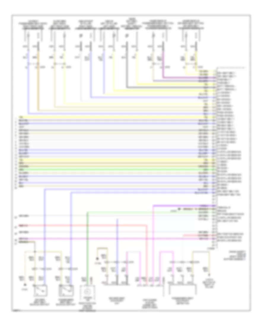 Supplemental Restraints Wiring Diagram (3 of 3) for BMW X5 M 2010