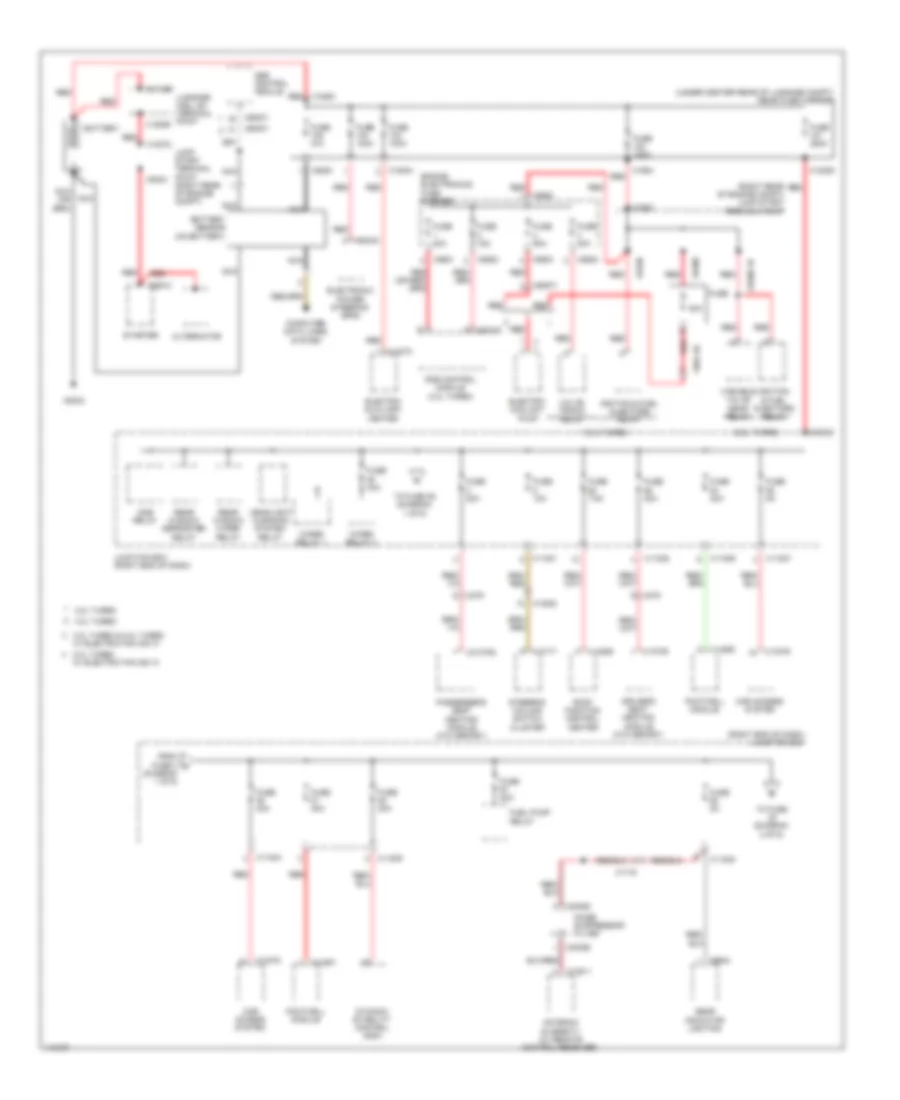 Power Distribution Wiring Diagram 1 of 6 for BMW X1 28i 2013