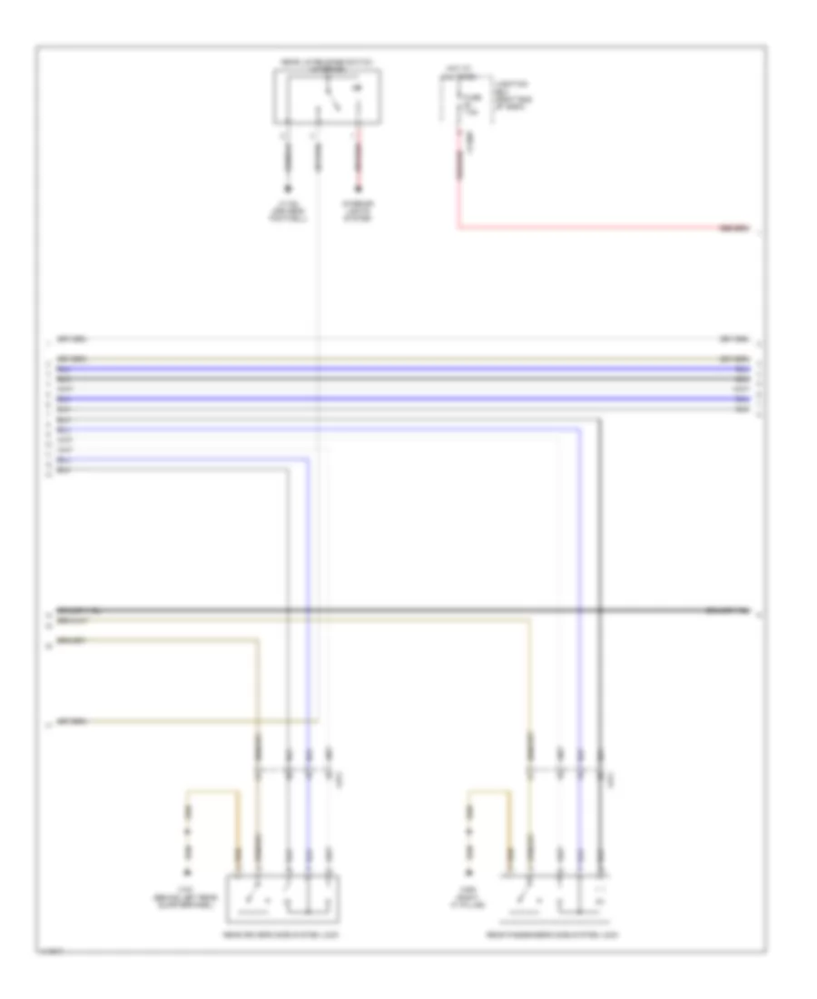 Power Door Locks Wiring Diagram 2 of 3 for BMW X1 28i 2013