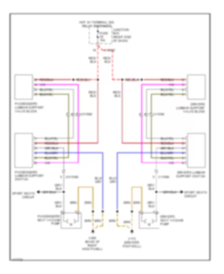 Lumbar Wiring Diagram for BMW X1 28i 2013