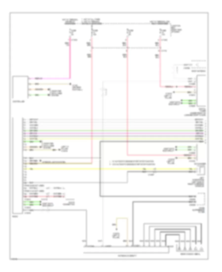 Hifi Radio Wiring Diagram, without CIC (1 of 2) for BMW X1 28i 2013