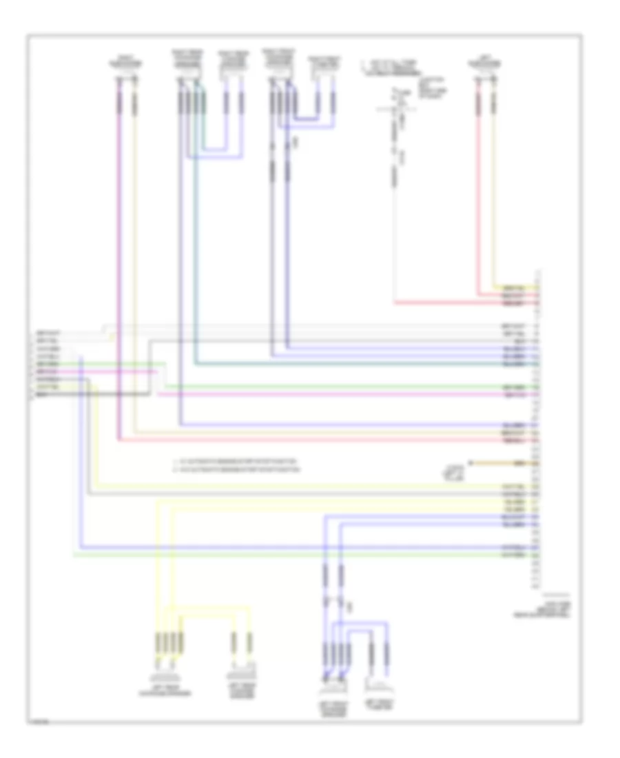 Hifi Radio Wiring Diagram, without CIC (2 of 2) for BMW X1 28i 2013