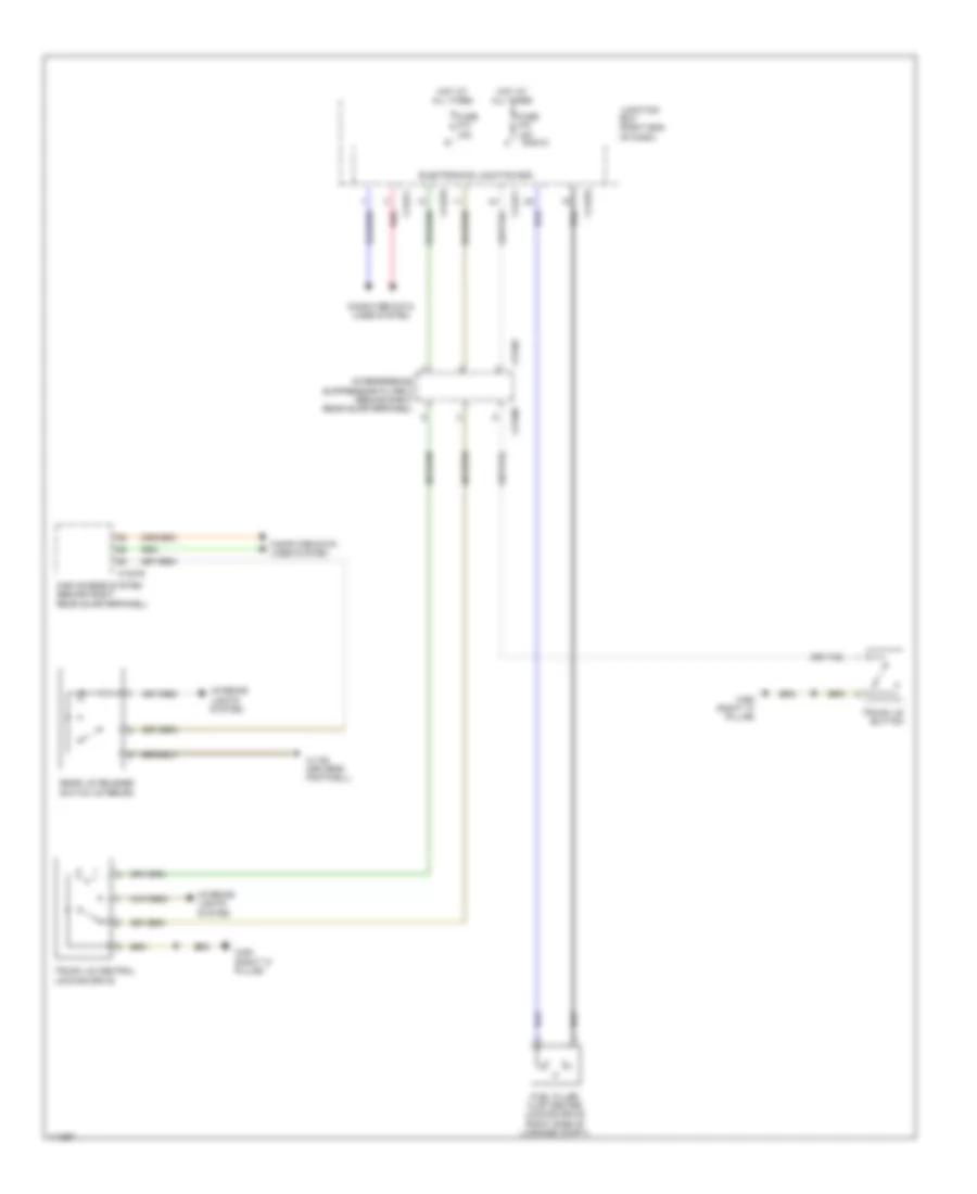 Trunk  Fuel Door Release Wiring Diagram for BMW X1 28i 2013
