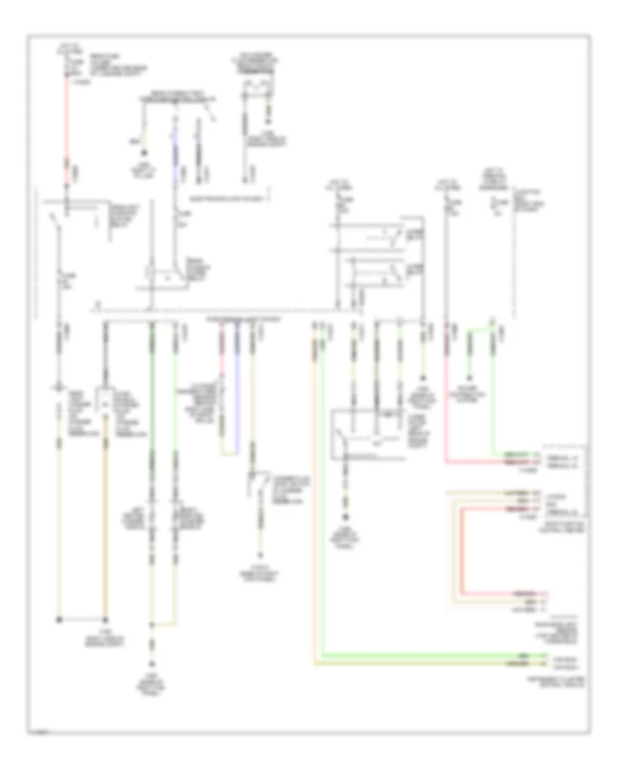 Wiper Washer Wiring Diagram for BMW X1 28i 2013