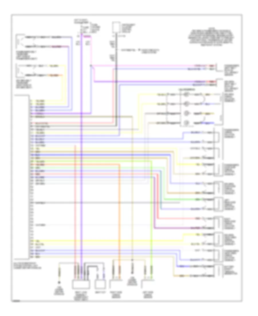 Supplemental Restraints Wiring Diagram Except Convertible for BMW 325Ci 2005