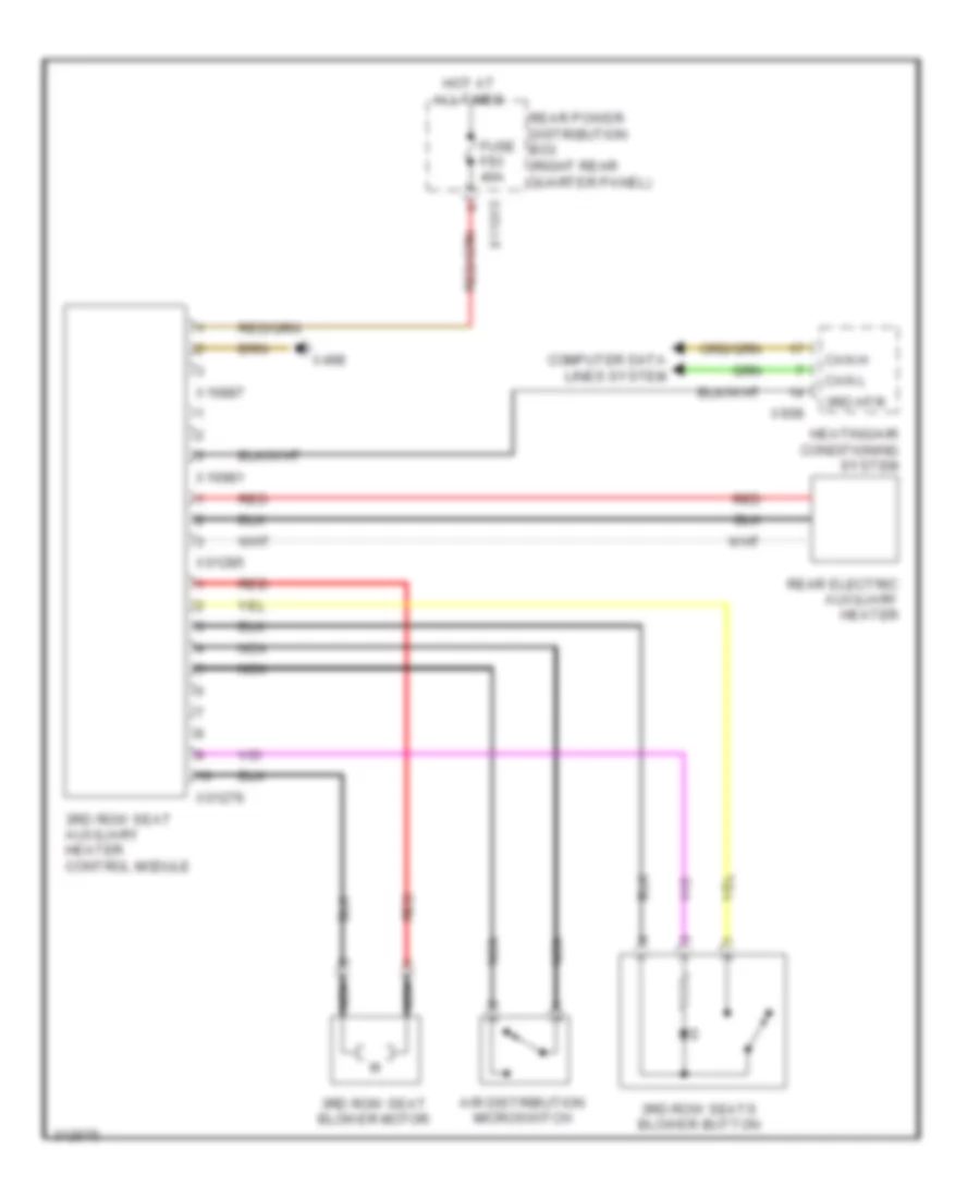 3rd Row Seat Heater Wiring Diagram for BMW X6 35i 2010