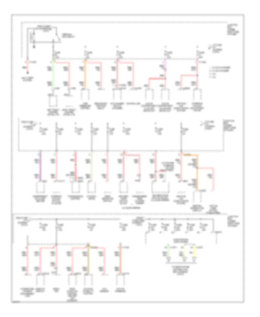 Power Distribution Wiring Diagram (2 of 5) for BMW X6 35i 2010