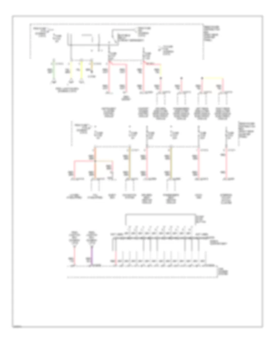 Power Distribution Wiring Diagram (5 of 5) for BMW X6 35i 2010
