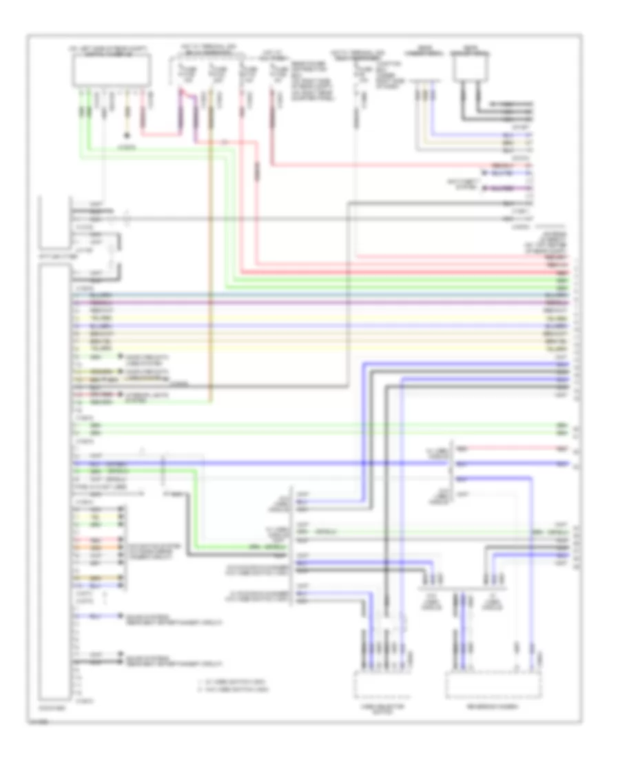 Radio Wiring Diagram, with CCC  M-ASK (1 of 3) for BMW X6 35i 2010