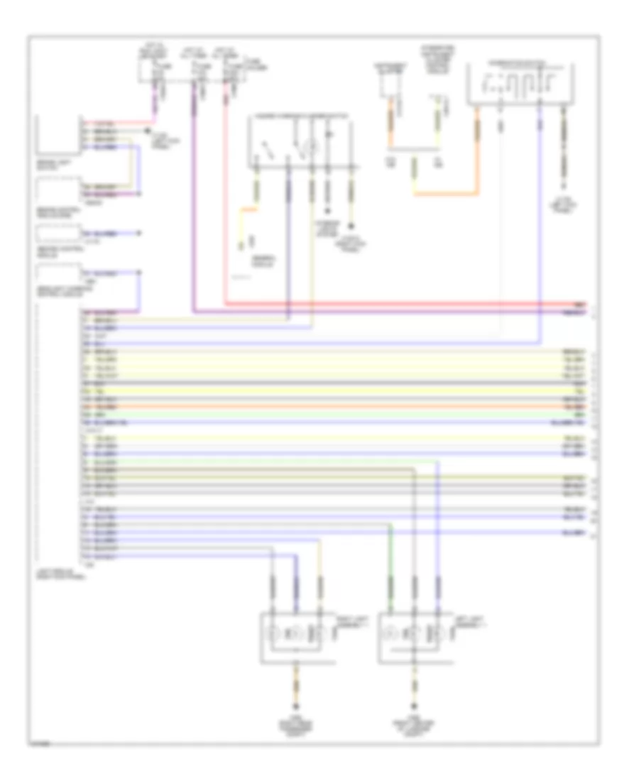 Exterior Lamps Wiring Diagram 1 of 2 for BMW X5 30i 2001