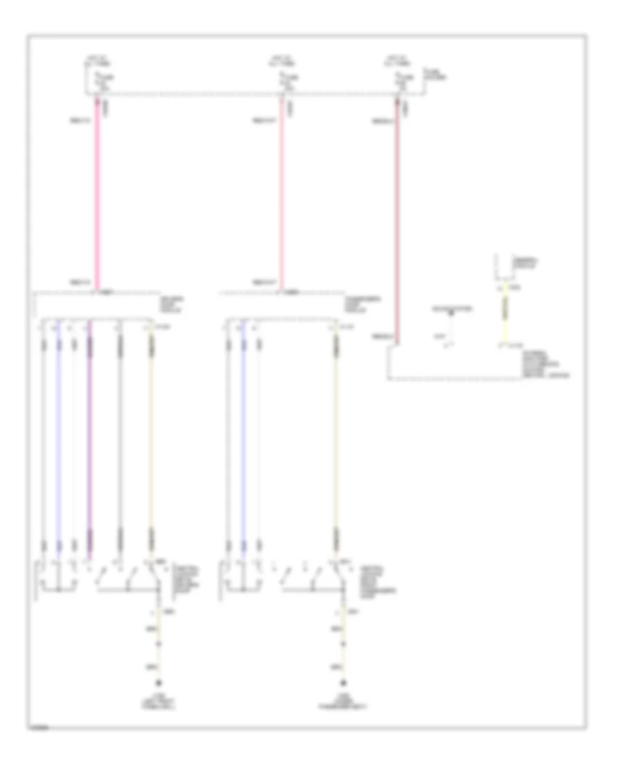 Power Door Locks Wiring Diagram, Late Production (1 of 3) for BMW X5 30i 2001