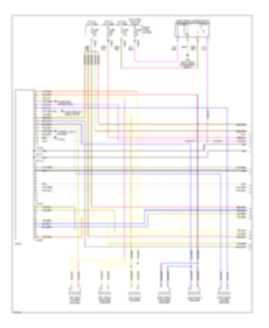 Radio Wiring Diagram, with On-Board Monitor (1 of 2) for BMW X5 30i 2001