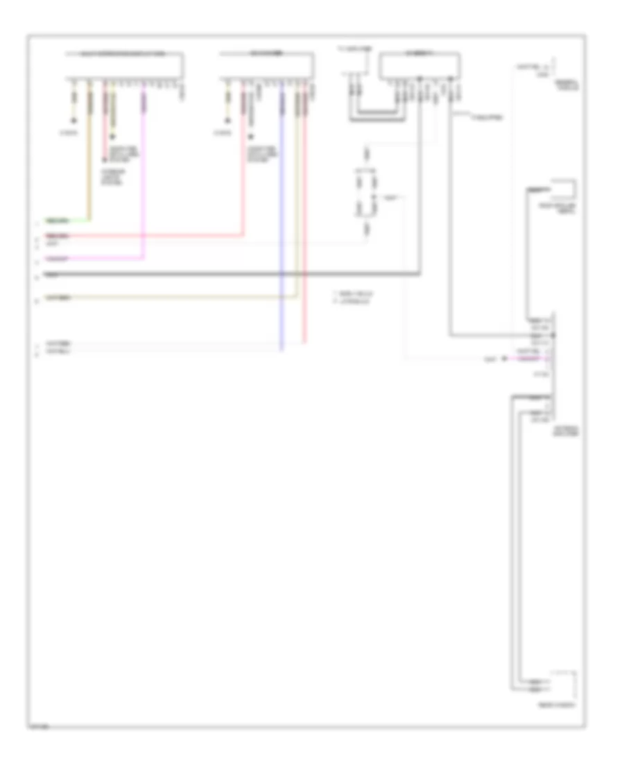 Radio Wiring Diagram, without On-Board Monitor (2 of 2) for BMW X5 30i 2001