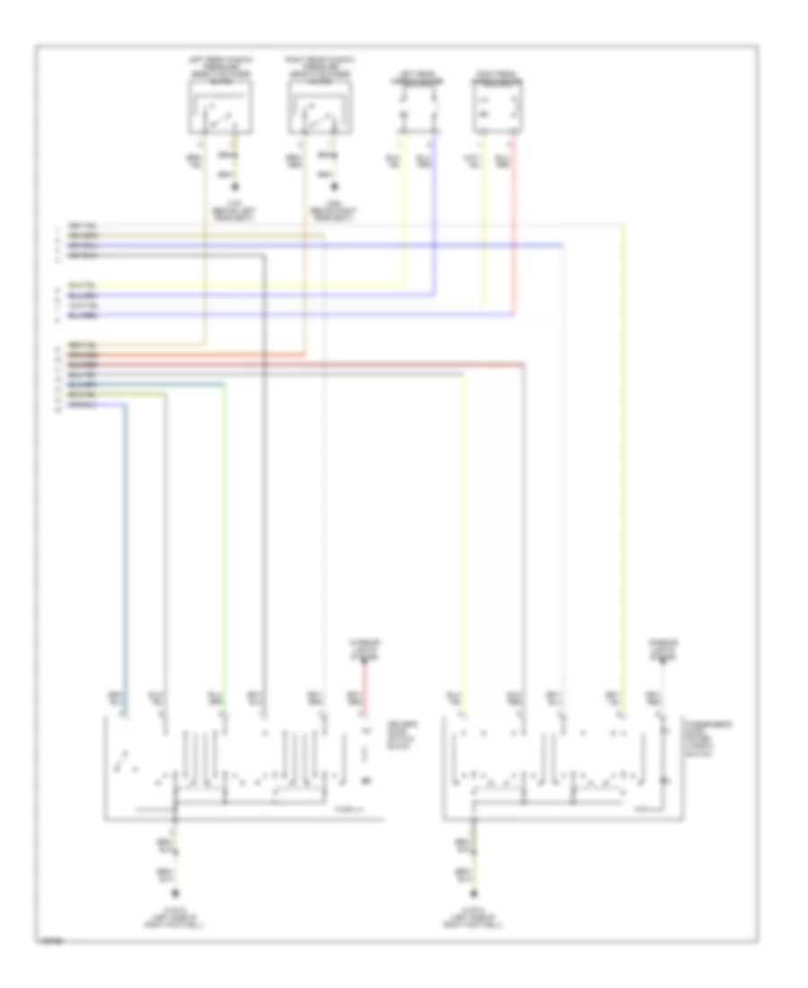 Power Windows Wiring Diagram (2 of 2) for BMW 325i 2005