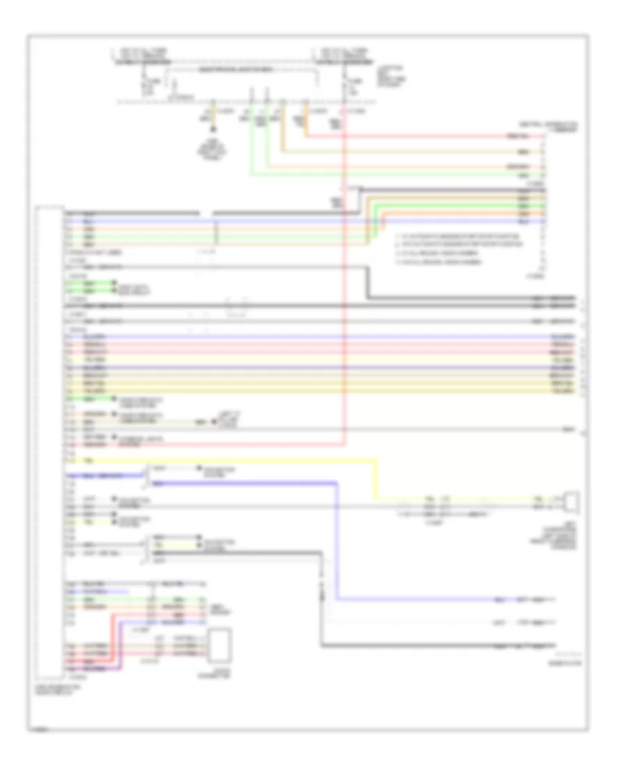 Navigation Wiring Diagram, without HIFI Radio (1 of 2) for BMW X1 28is 2013