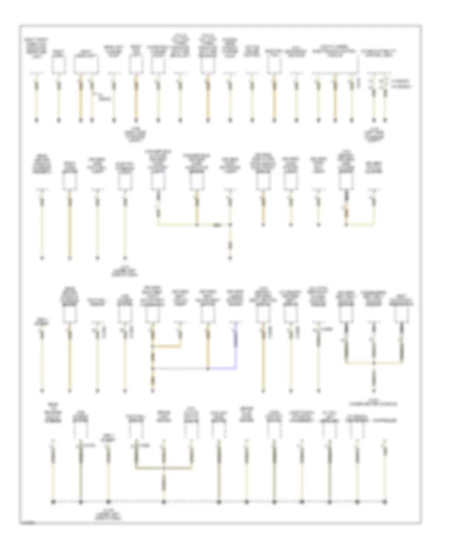 Ground Distribution Wiring Diagram (2 of 4) for BMW 335xi 2010