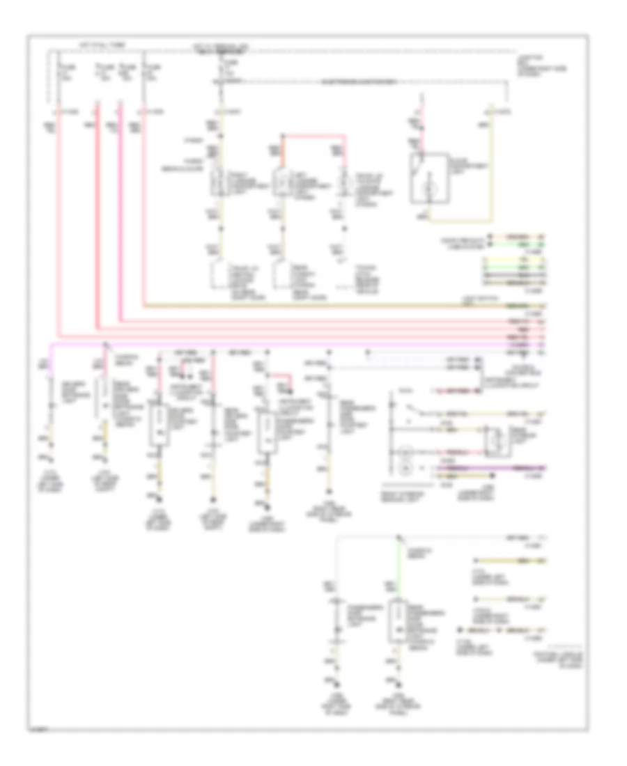 Courtesy Lamps Wiring Diagram without Roof Function Center for BMW 335xi 2010