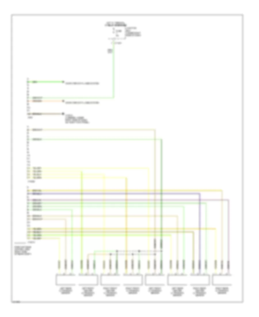 Parking Assistant Wiring Diagram for BMW 335xi 2010