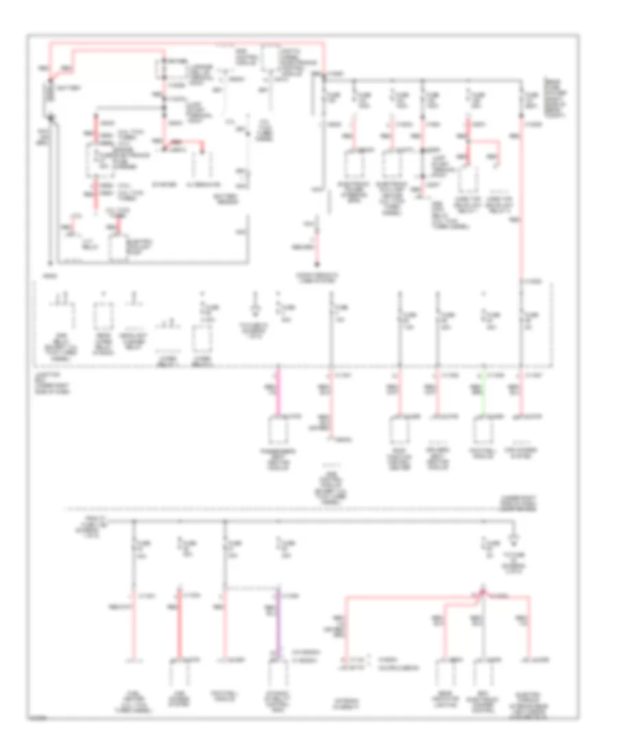 Power Distribution Wiring Diagram 1 of 5 for BMW 335xi 2010