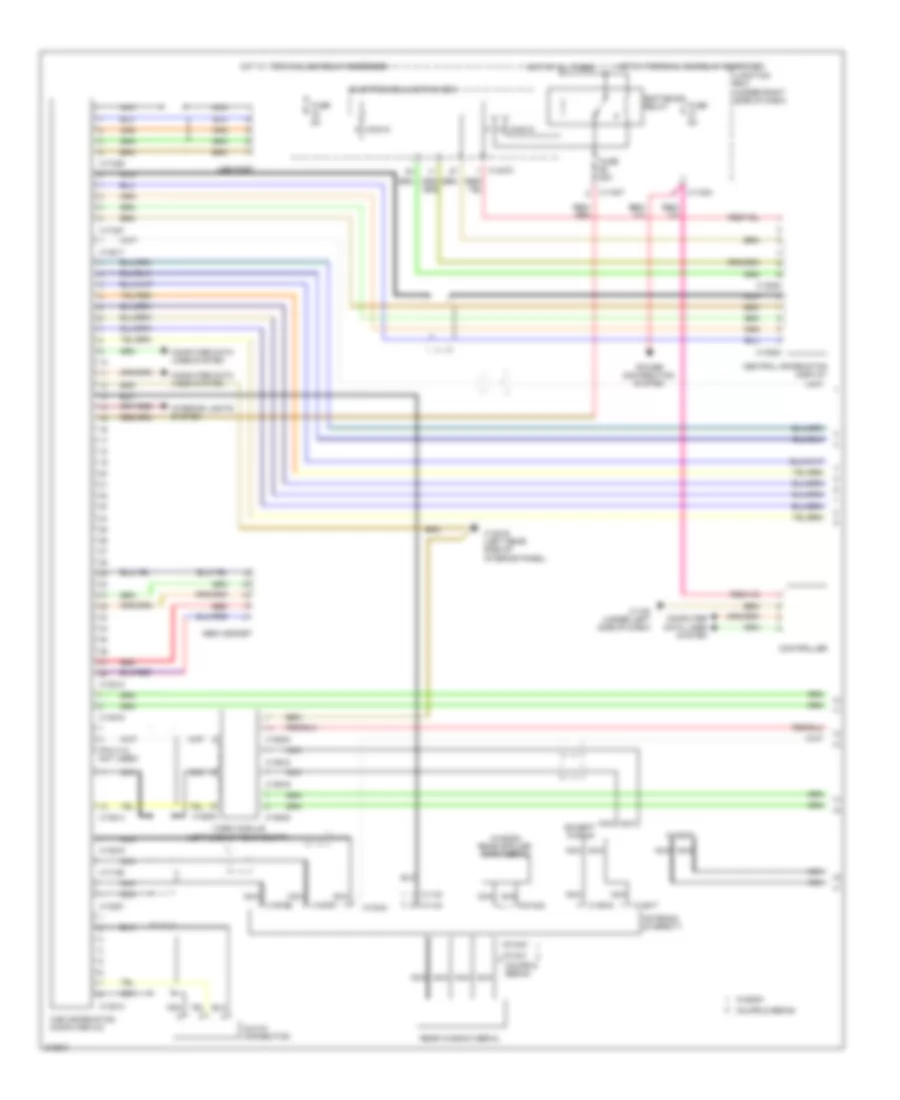 Base Radio Wiring Diagram, with CIC (1 of 2) for BMW 335xi 2010