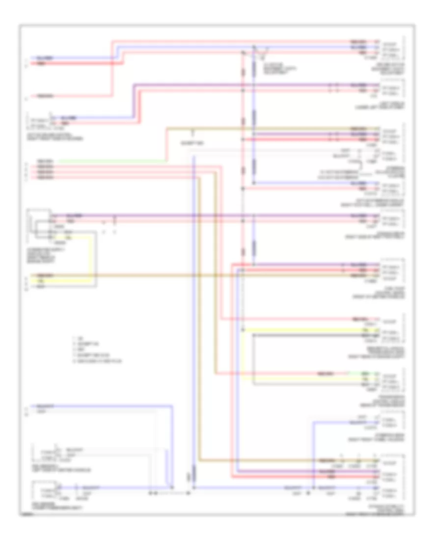 Data Bus Wiring Diagram 2 of 3 for BMW 528i 2008