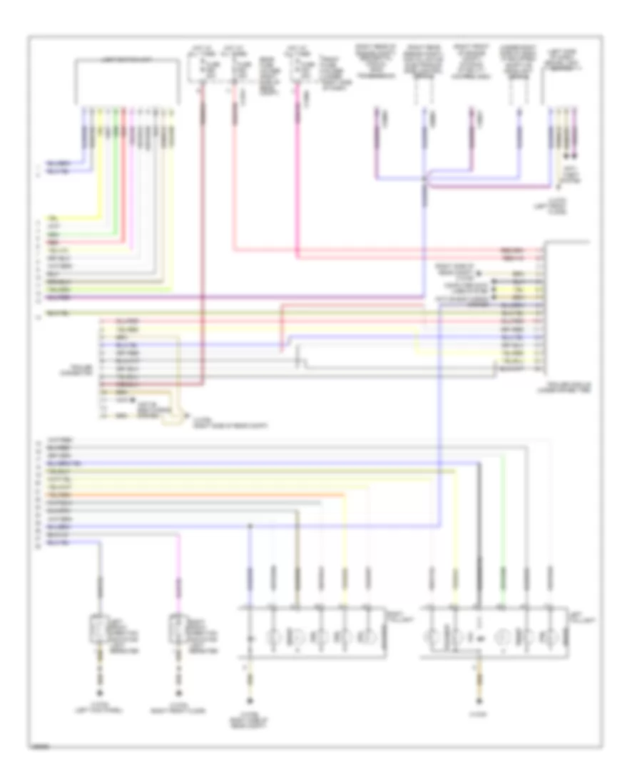 Exterior Lamps Wiring Diagram 2 of 2 for BMW 528i 2008