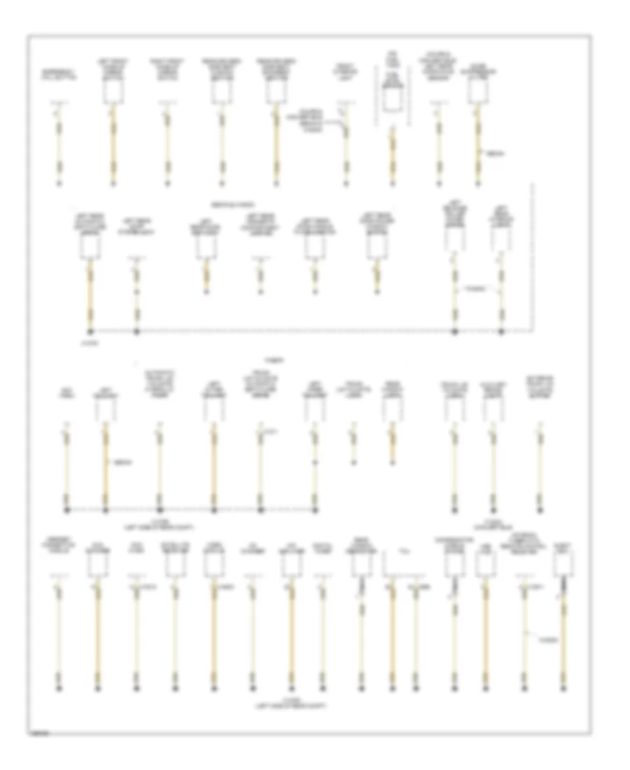 Ground Distribution Wiring Diagram (6 of 7) for BMW 528i 2008