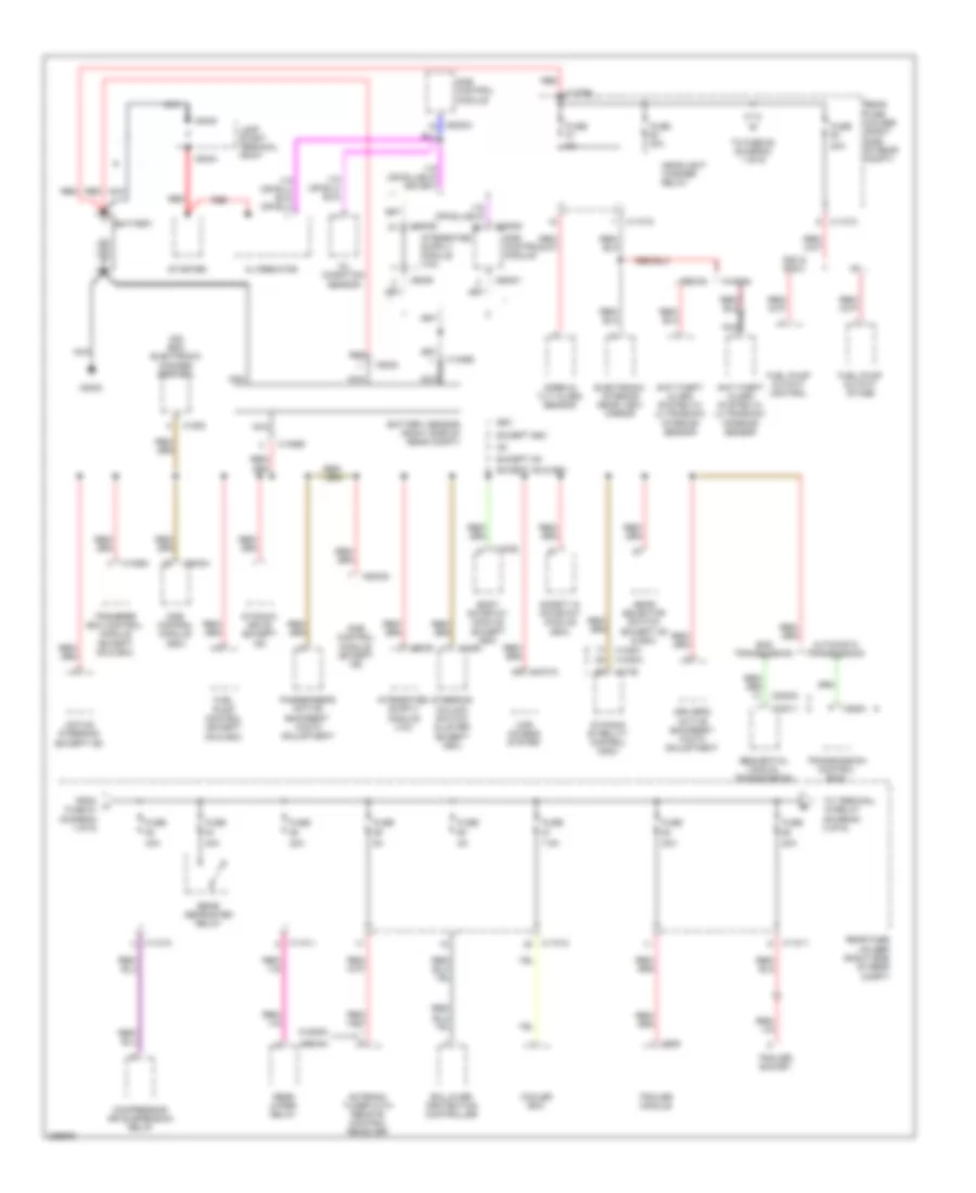 Power Distribution Wiring Diagram 1 of 6 for BMW 528i 2008