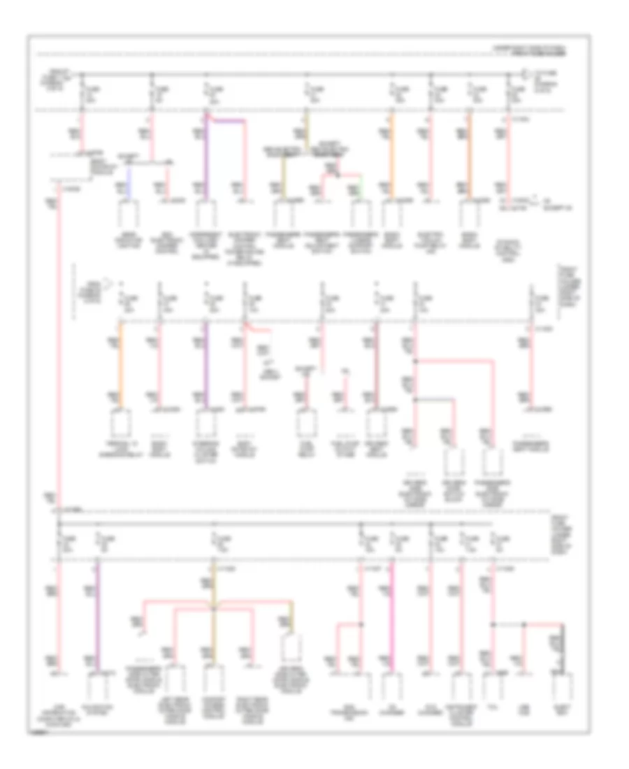 Power Distribution Wiring Diagram (6 of 6) for BMW 528i 2008