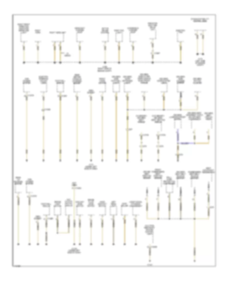 Ground Distribution Wiring Diagram (2 of 4) for BMW 135i 2013