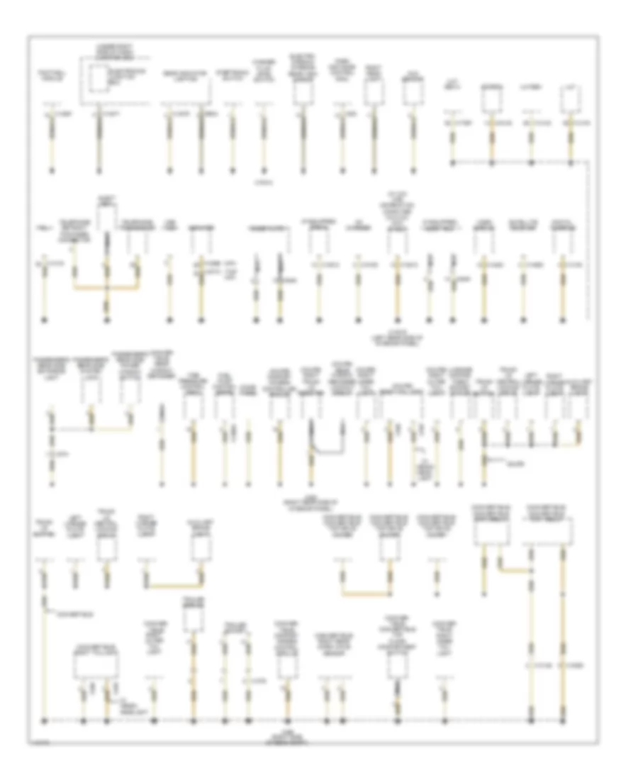 Ground Distribution Wiring Diagram 3 of 4 for BMW 135i 2013